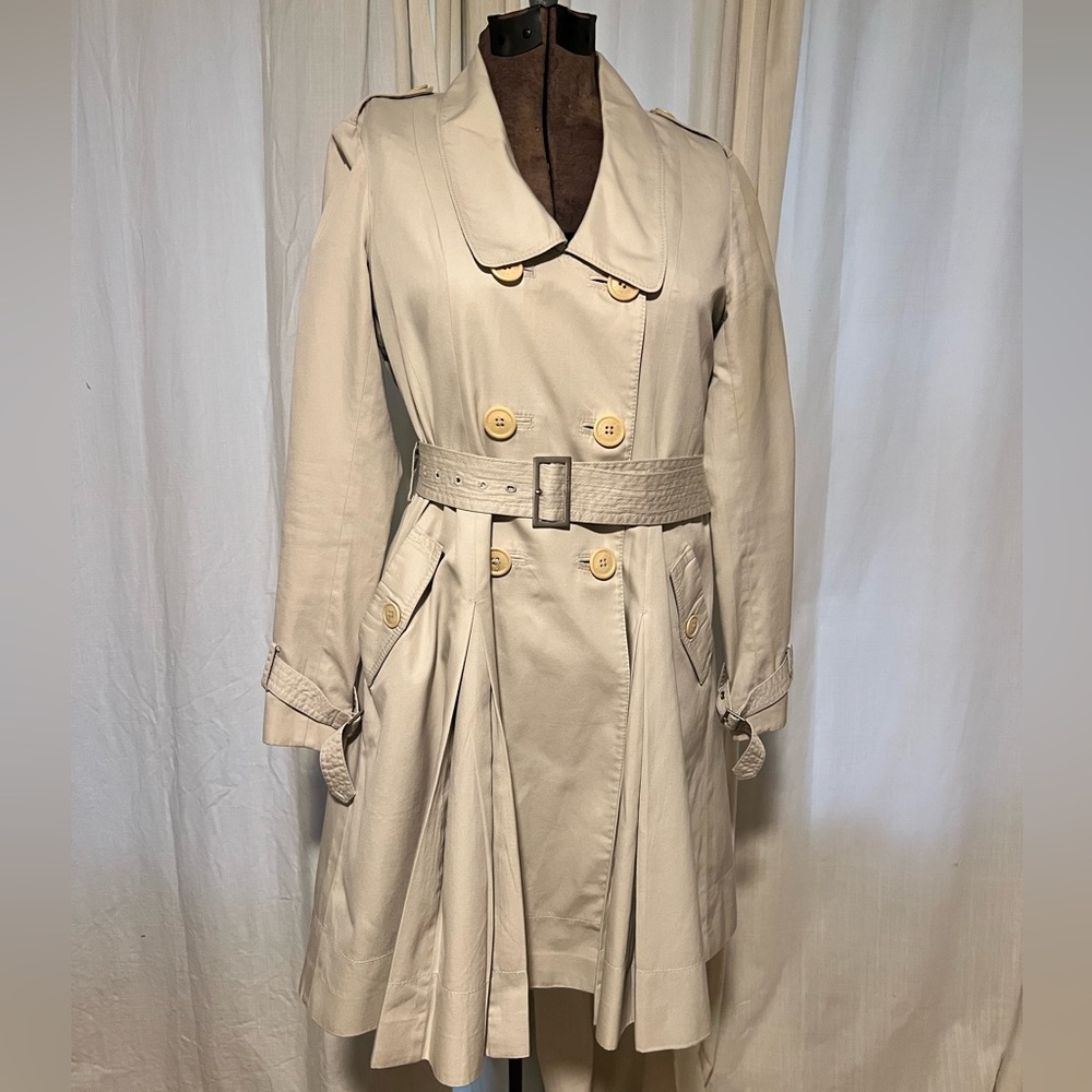 Ted Baker Jinan Light Beige Trench Coat size 2 (L)